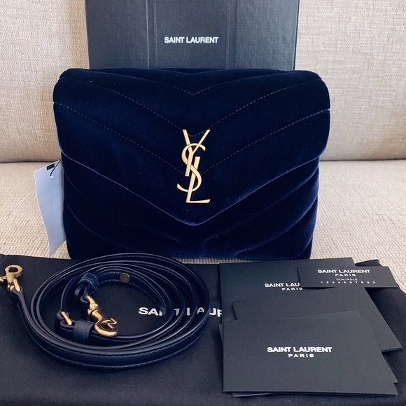 ❌SOLD❌NWT Saint Laurent Toy Loulou Velvet Bag - Picture 2 of 8